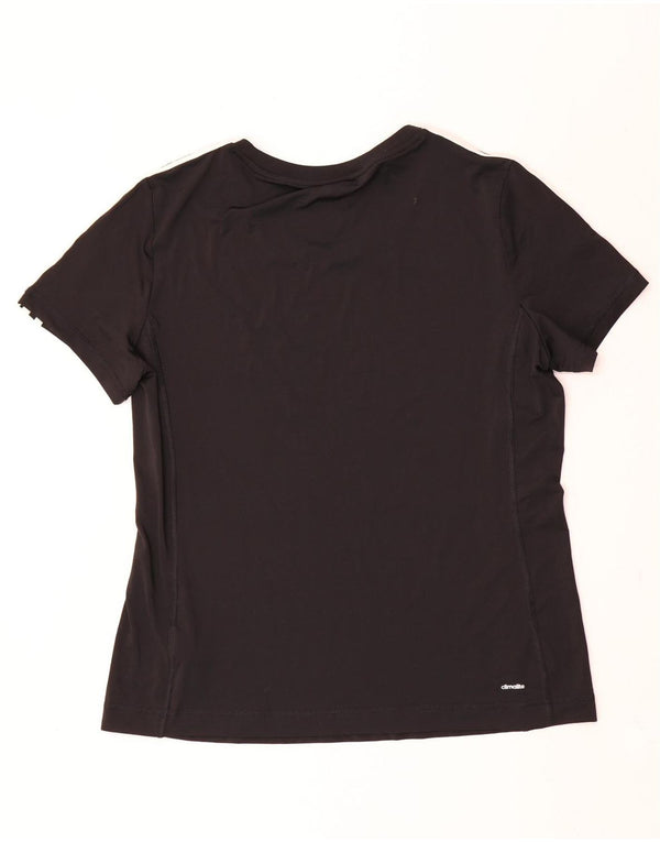 Adidas Γυναικείο T-Shirt Climalite Top UK 20/22 XL Μαύρο Πολυεστέρας