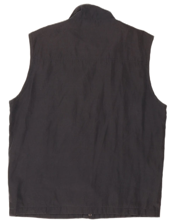 Wampum Mens Utility Gilet UK 42 XL Μαύρος Πολυεστέρας