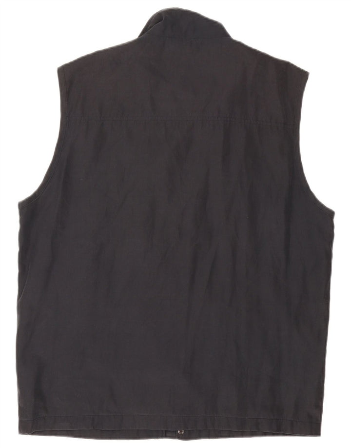 Wampum Mens Utility Gilet UK 42 XL Μαύρος Πολυεστέρας