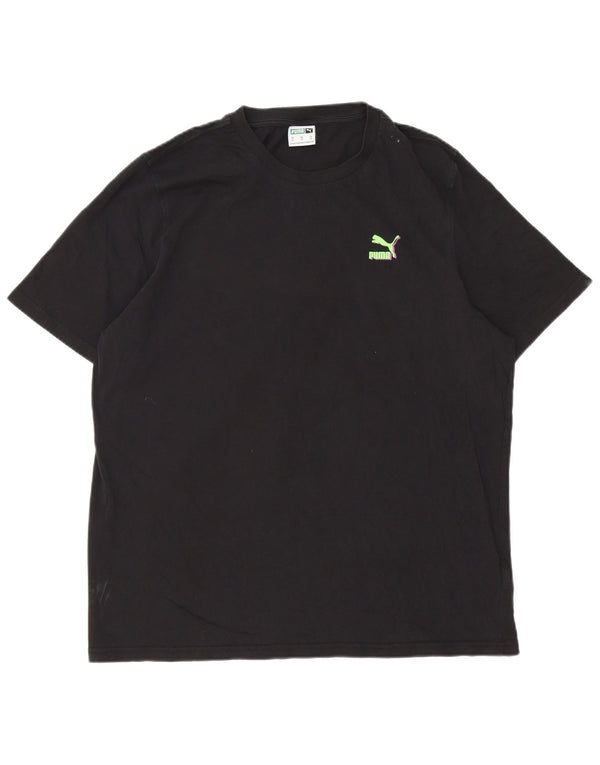Ανδρικό γραφικό T-Shirt Puma XL Μαύρο βαμβακερό