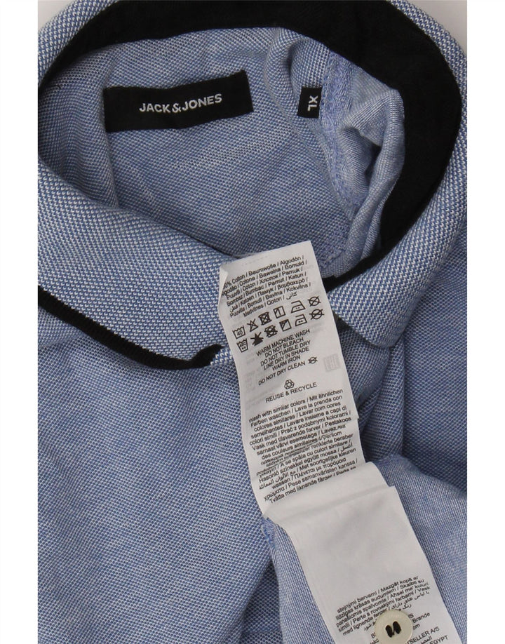 JACK & JONES Mens Polo Shirt XL Blue Cotton Vintage Jack & Jones and Second-Hand Jack & Jones from Messina Hembry 