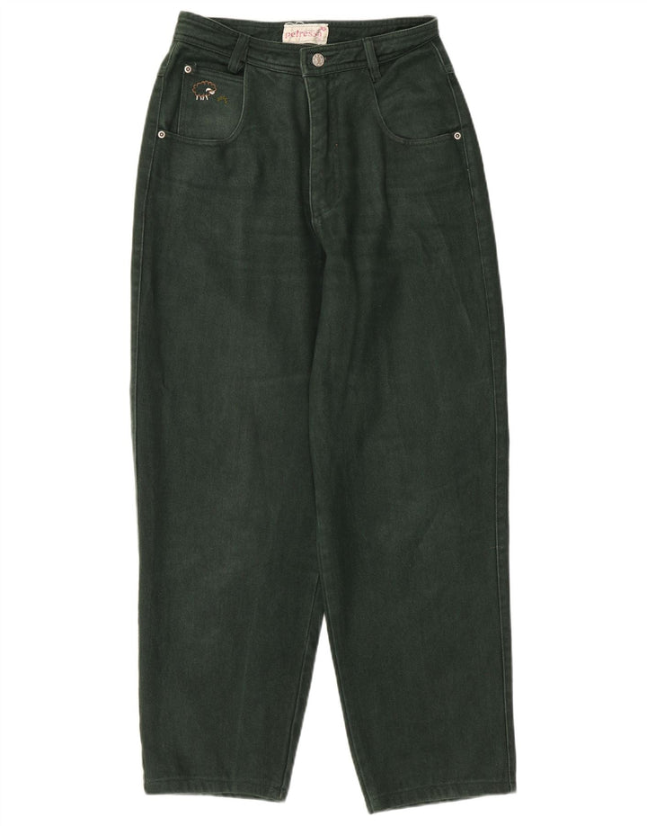 PETRESSA Γυναικείο ψηλόμεσο τζιν EU 36 Small W26 L26 Πράσινο βαμβακερό