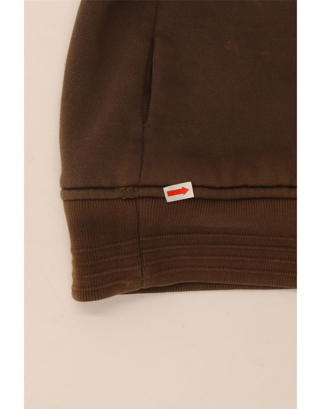 Ανδρικό πουλόβερ με κουκούλα με φερμουάρ ANIMAL Μεγάλο καφέ βαμβακερό