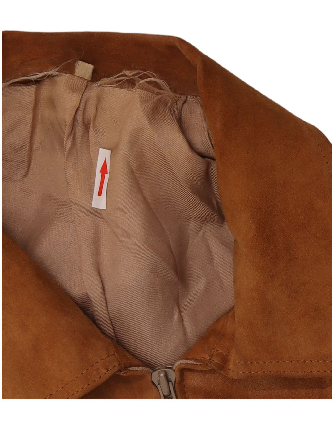 Vintage Ανδρικό Suede Bomber Jacket UK 38 Medium Brown