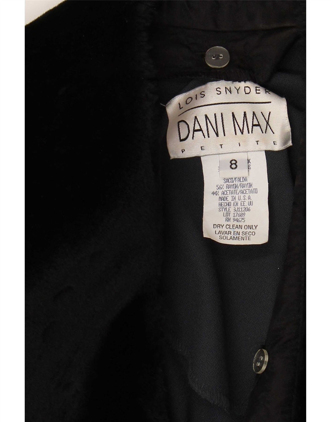 Lois Synder Γυναικείο Μπουφάν Dani Max Blazer US 8 Medium Navy Blue