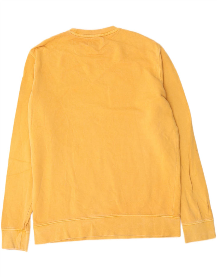 Ανδρικό γραφικό φούτερ Marks & Spencer Jumper μεγάλο κίτρινο βαμβακερό