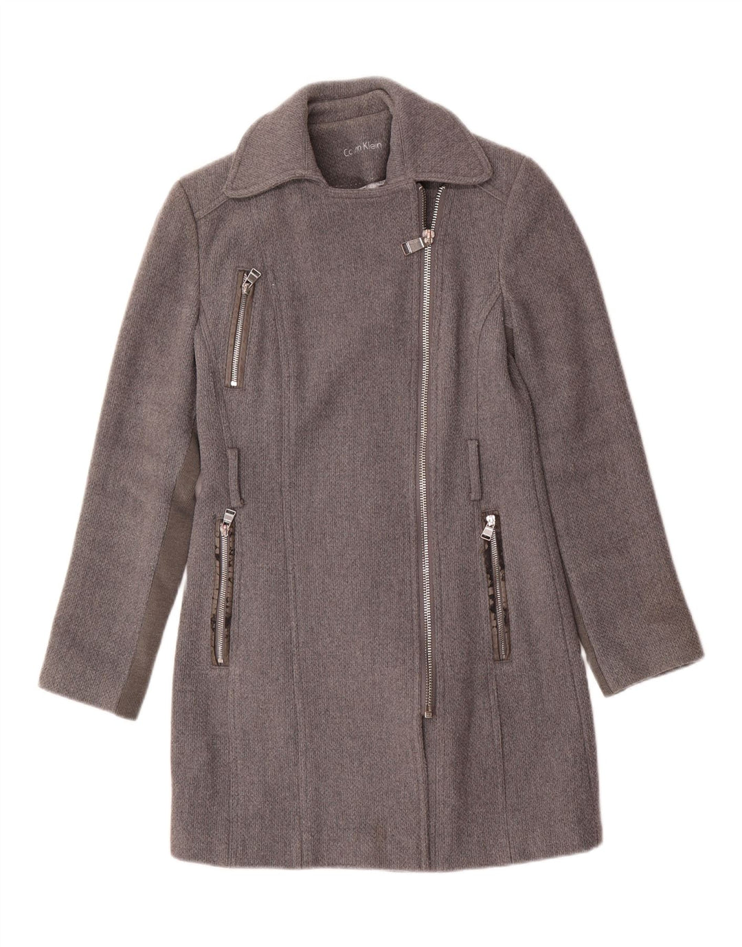 Γυναικείο παλτό Calvin Klein UK 10 Small Grey Wool