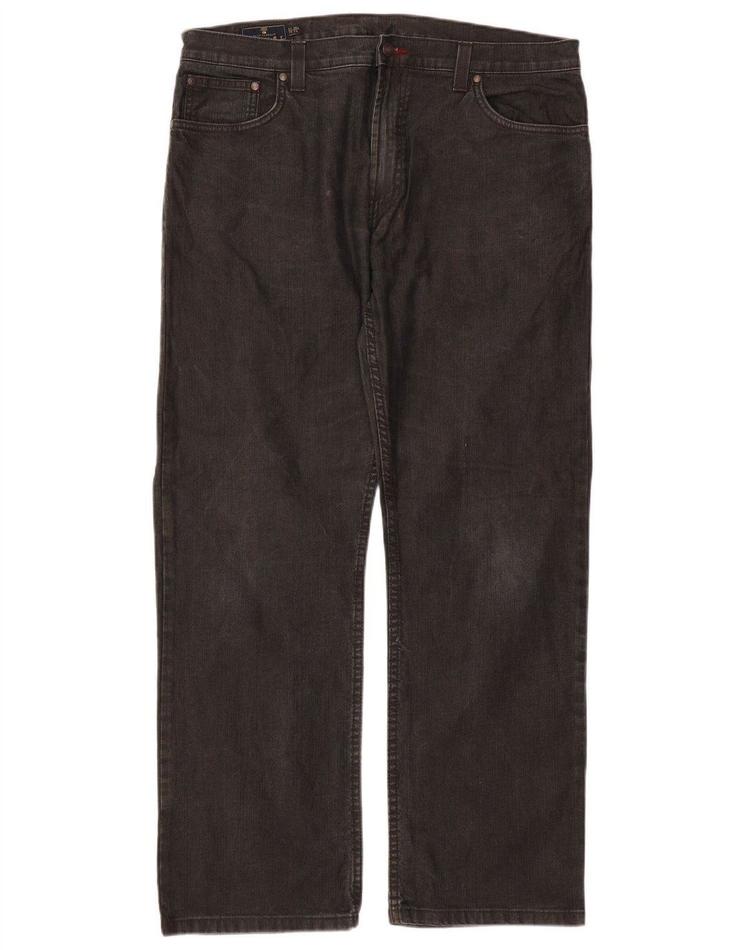 Marks & Spencer Ανδρικό Μπλε Harbor Straight Jeans W38 L31 Μαύρο βαμβακερό