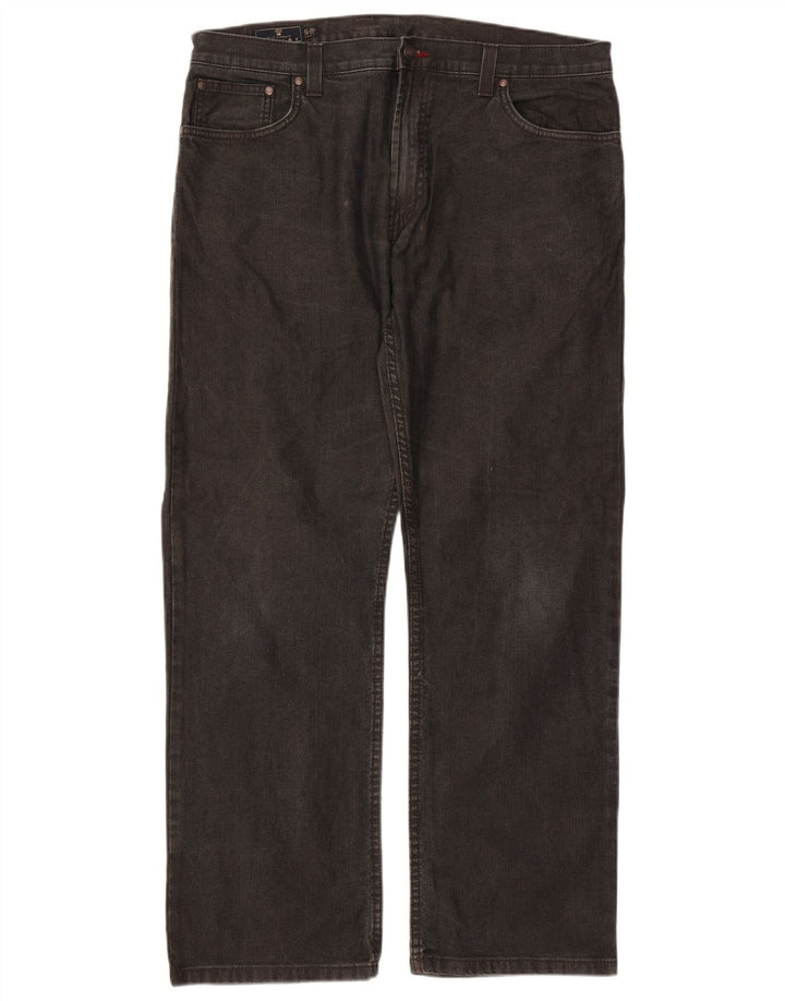 Marks & Spencer Ανδρικό Μπλε Harbor Straight Jeans W38 L31 Μαύρο βαμβακερό