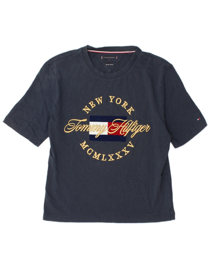 Tommy Hilfiger Γυναικείο T-Shirt Top Large Navy Blue