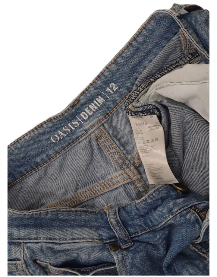 Γυναικείο τζιν σορτς OASIS UK 12 Medium W32 Μπλε βαμβακερό