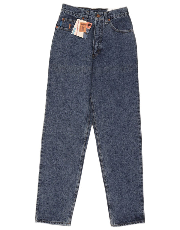 Carrera Mens High Waist Tapered Jeans W28 L31 Blue Cotton