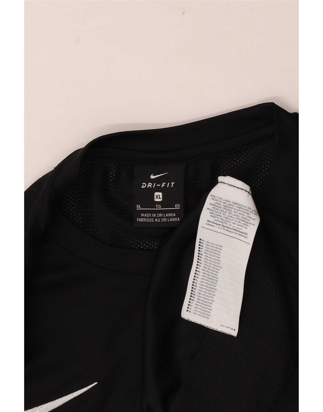 Ανδρικό T-Shirt Nike Dri Fit Top XL Μαύρο Colourblock Πολυεστέρας