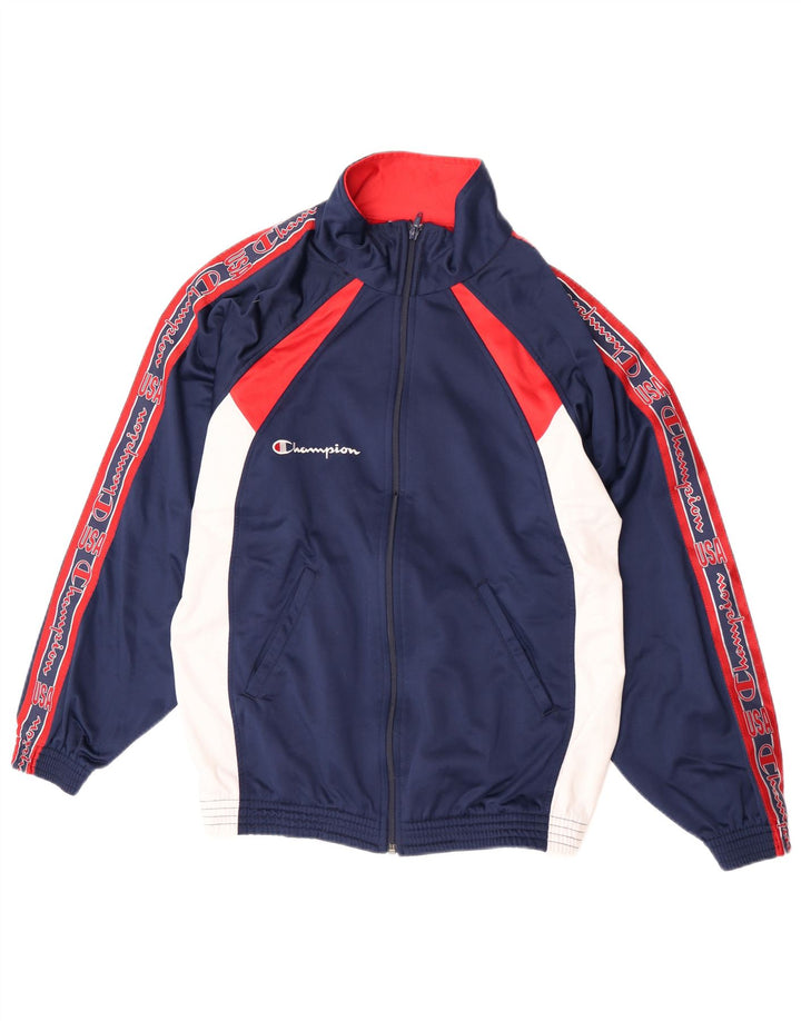 Ανδρική φόρμα Champion Graphic Top Jacket Small Navy Blue Colourblock