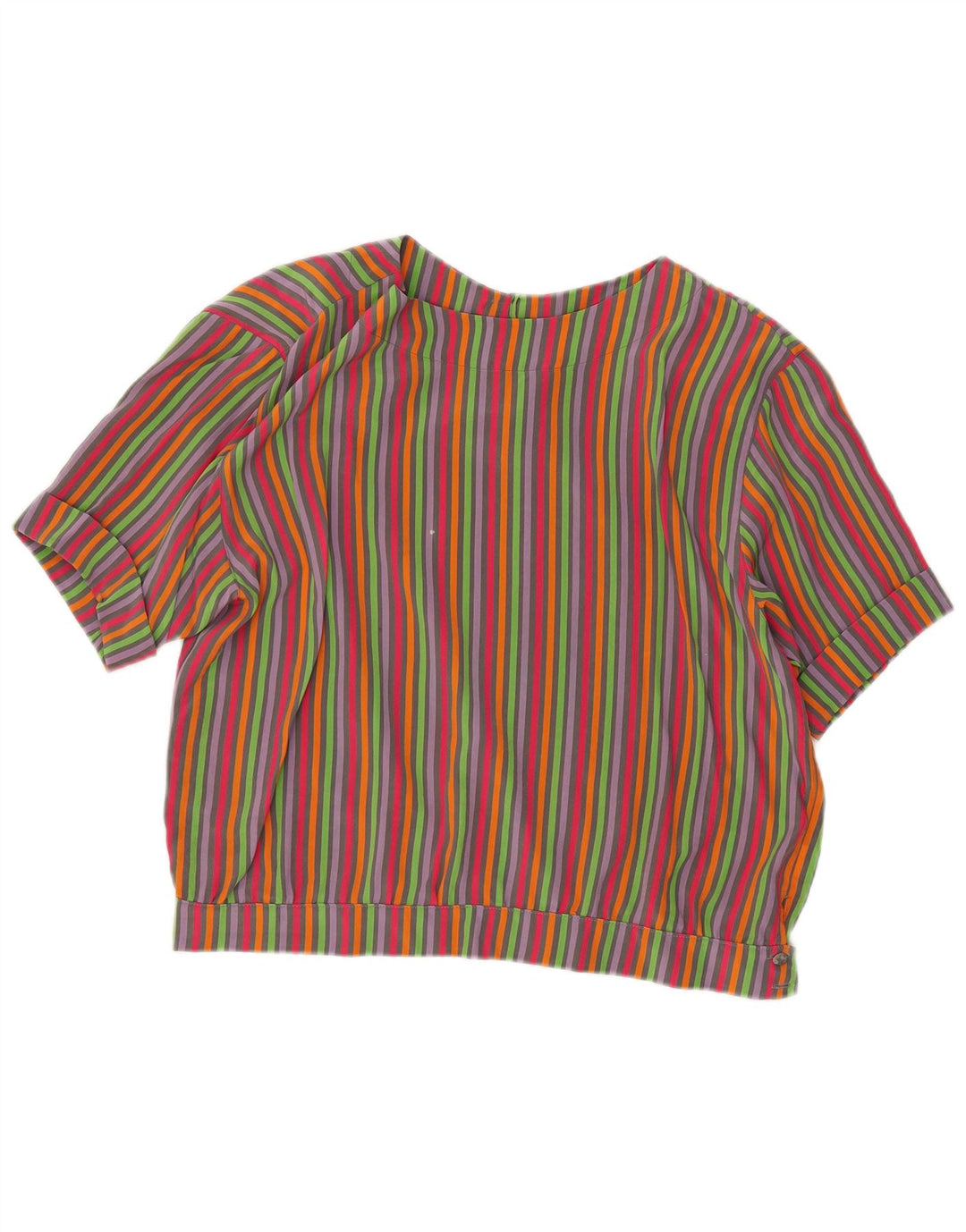 Marina Rinaldi Γυναικεία Crop Μπλούζα Top Size 21 Μέτρια Πολύχρωμη Ριγέ