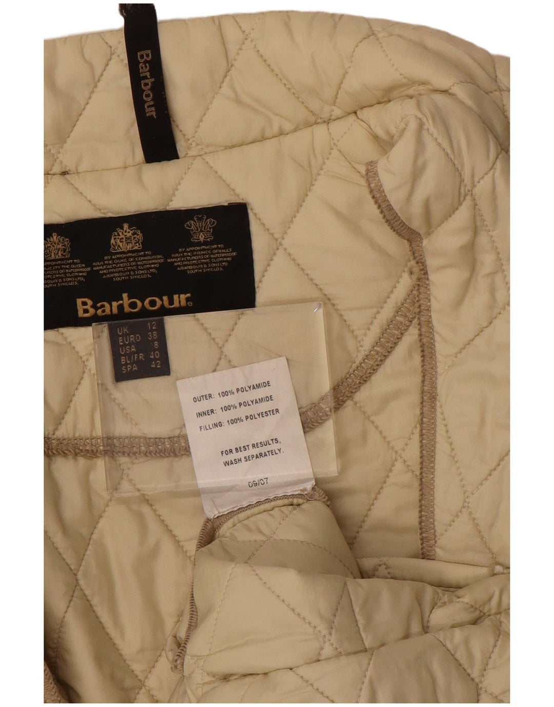 Γυναικείο καπιτονέ μπουφάν Barbour UK 12 Medium Beige Polyamide