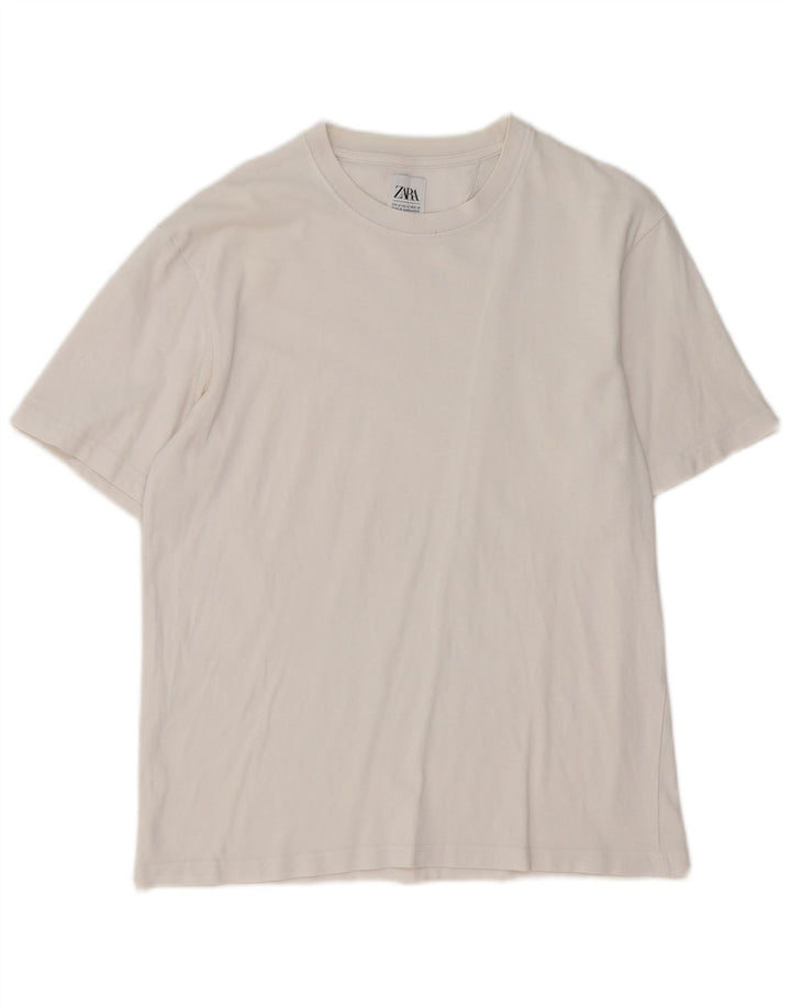 Ανδρικό T-Shirt Zara Top Medium Λευκό