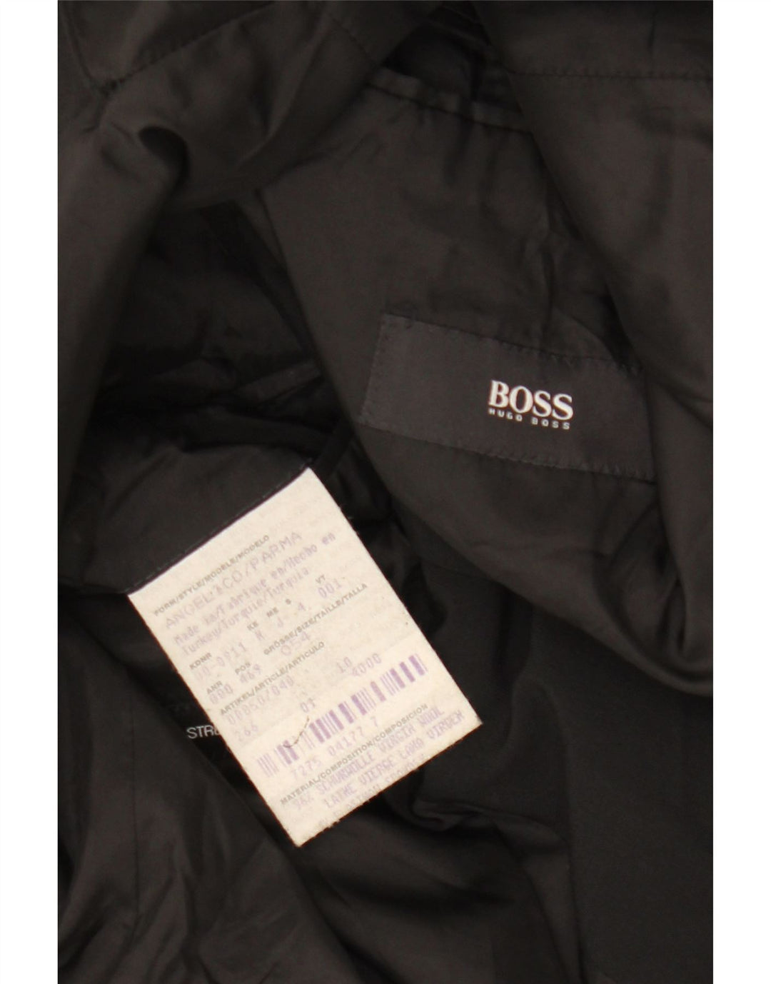 HUGO BOSS Ανδρικό μπουφάν σακάκι με 3 κουμπιά EU 54 2XL Μαύρο Μαλλί