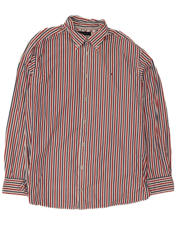 Ανδρικό πουκάμισο Tommy Hilfiger 3XL Πολύχρωμο Βαμβακερό με ρίγες