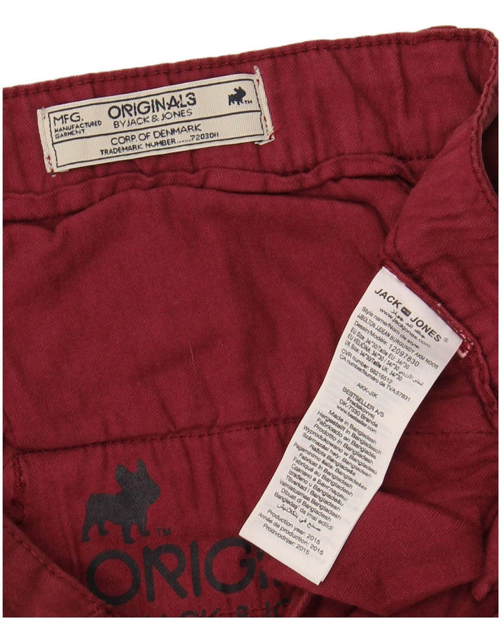 Ανδρικό παντελόνι Chino JACK & JONES W34 L30 βαμβακερό βαμβακερό