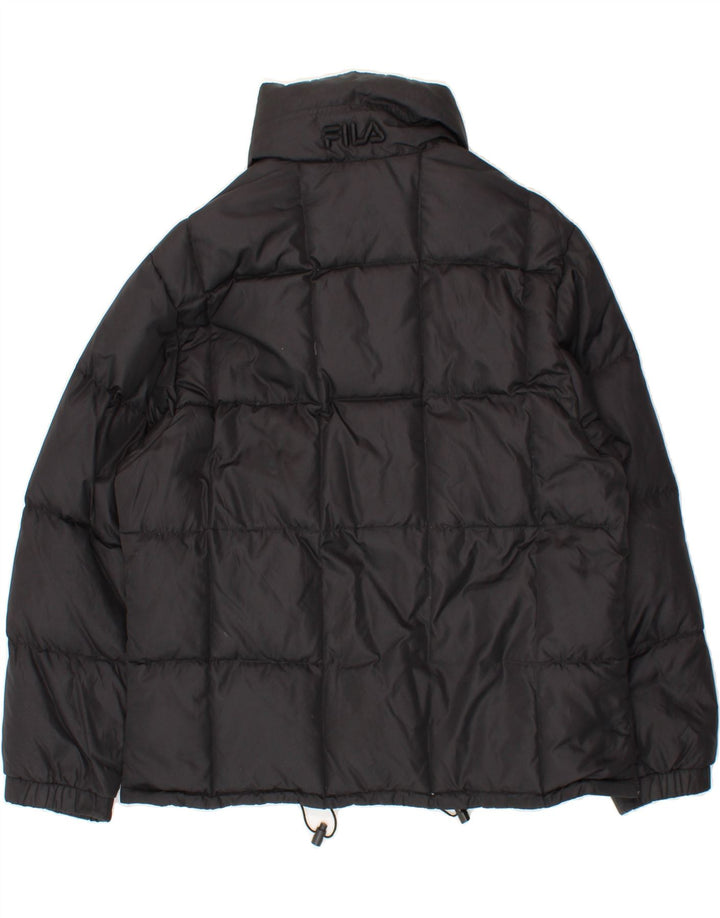 FILA Womens Padded Jacket IT 46 Large Black Polyester Vintage Fila and Second-Hand Fila from Messina Hembry 