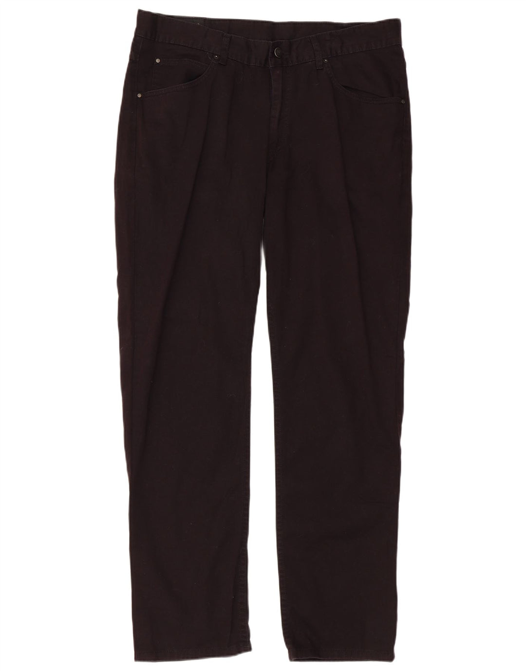 Lee Mens Straight Jeans W36 L30 Μαύρο Βαμβακερό