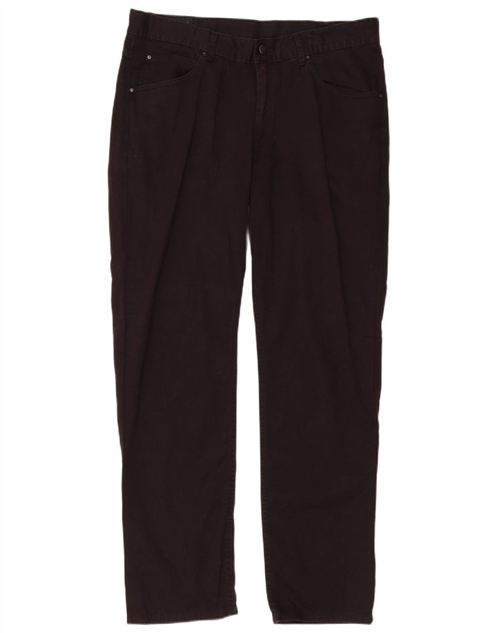 Lee Mens Straight Jeans W36 L30 Μαύρο Βαμβακερό