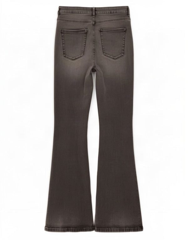 Zara Γυναικείο Skinny Flared Jeans EU 40 Medium W30 L33 Γκρι βαμβακερό
