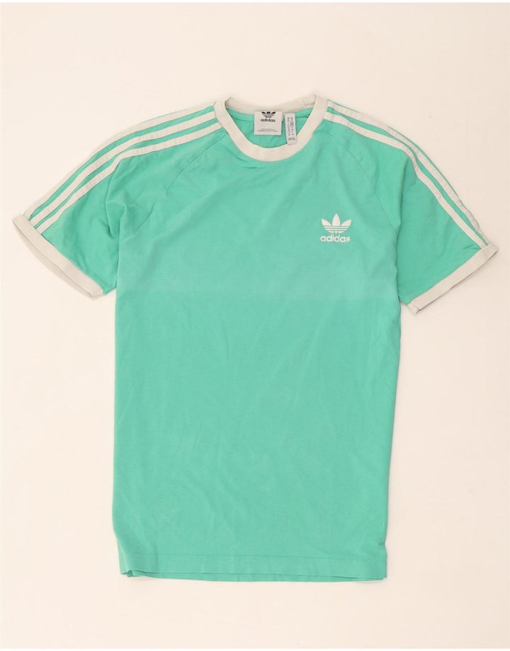 Ανδρικό T-Shirt Adidas Top Μεσαίο πράσινο βαμβακερό