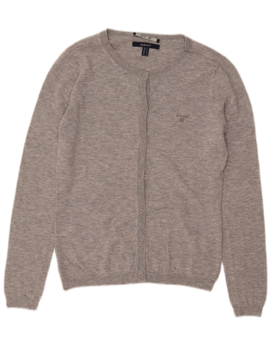 Γυναικεία ζακέτα GANT UK 10 Small Grey Cotton