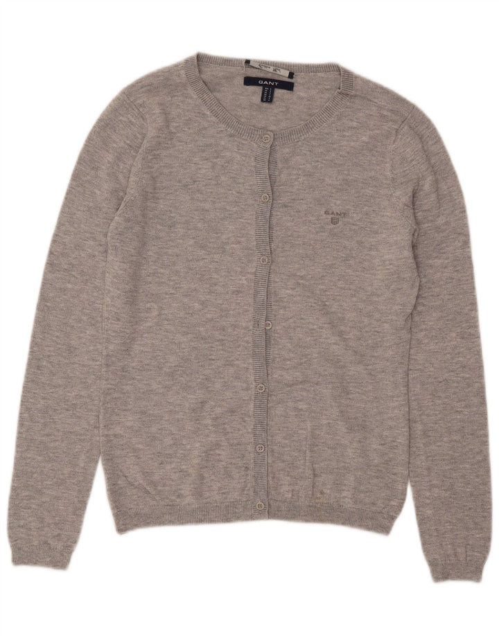 Γυναικεία ζακέτα GANT UK 10 Small Grey Cotton