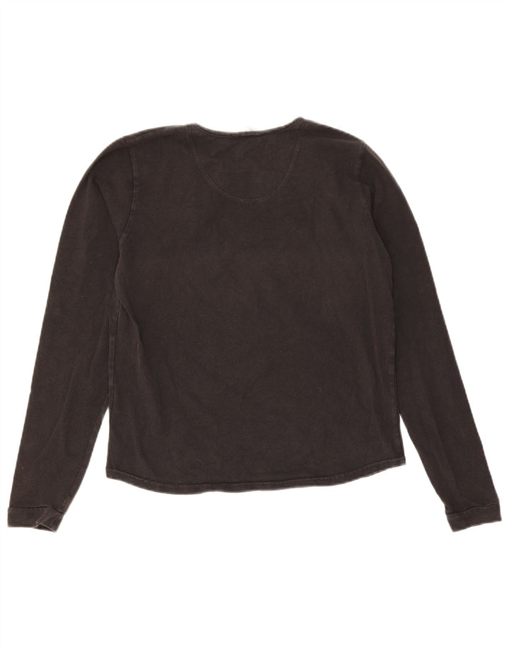 Γυναικείο τοπ Nike μακρυμάνικο US 4/6 Small μαύρο βαμβακερό