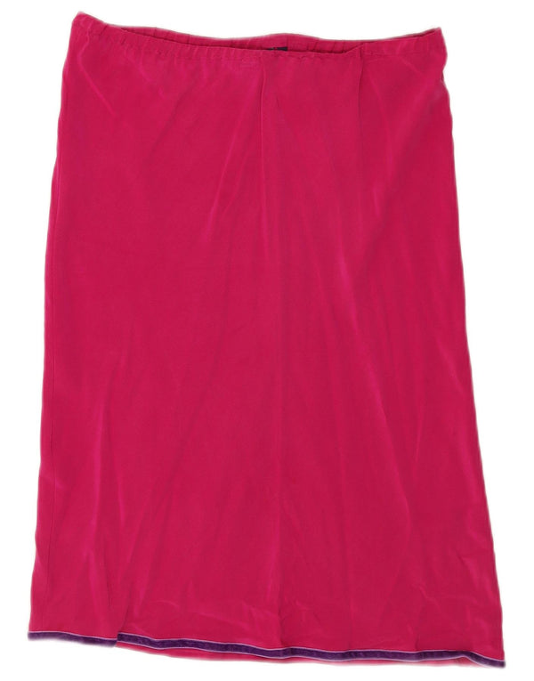 Γυναικεία ίσια φούστα Boden UK 10 Small W32 Pink Silk