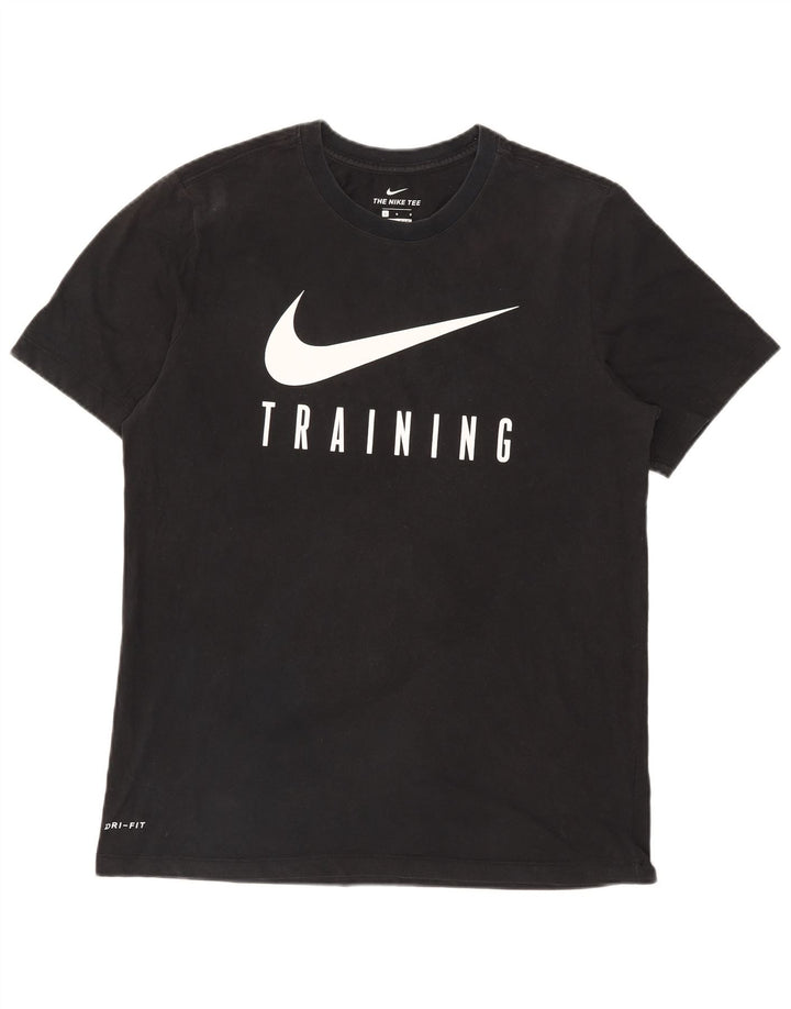 Ανδρικό γραφικό μπλουζάκι Nike Dri Fit Top Large Μαύρο