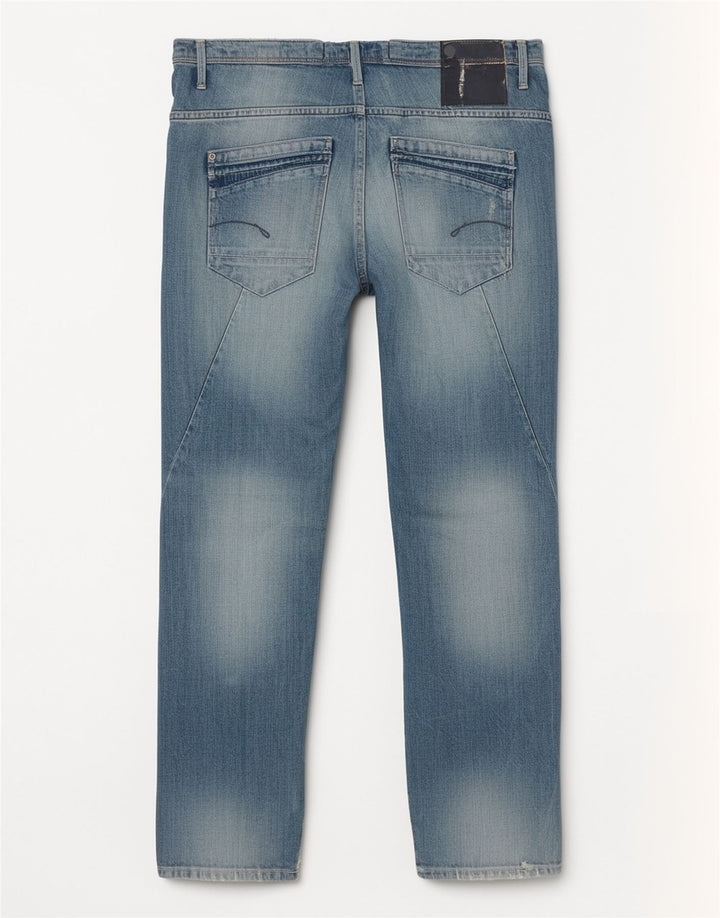 G-Star Γυναικείο Distressed Straight Jeans W27 L27 Μπλε βαμβακερό