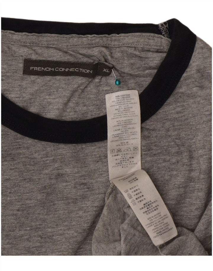 Ανδρικό T-Shirt French Connection Top XL Γκρι βαμβακερό