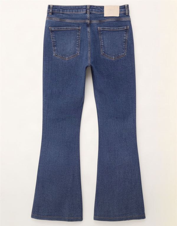 Zara Γυναικεία τζιν με φλάντζα EU 42 Large W32 L30 Blue Cotton