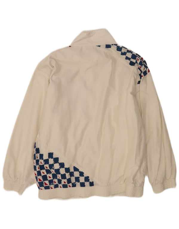 Ανδρική φόρμα Tactel Top Jacket Μικρό Λευκό Γεωμετρικό Πολυαμίδιο