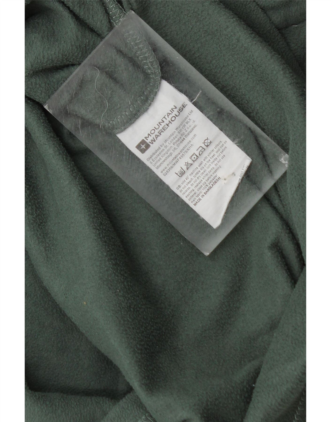 Mountain Warehouse Womens Zip Neck Fleece Jumper UK 12 Medium Green