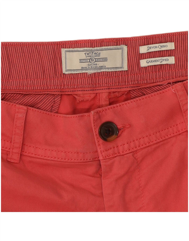 Χοντρό πρόσωπο Γυναικείο Παντελόνι Chino Devon Slim W30 L26 Κόκκινο