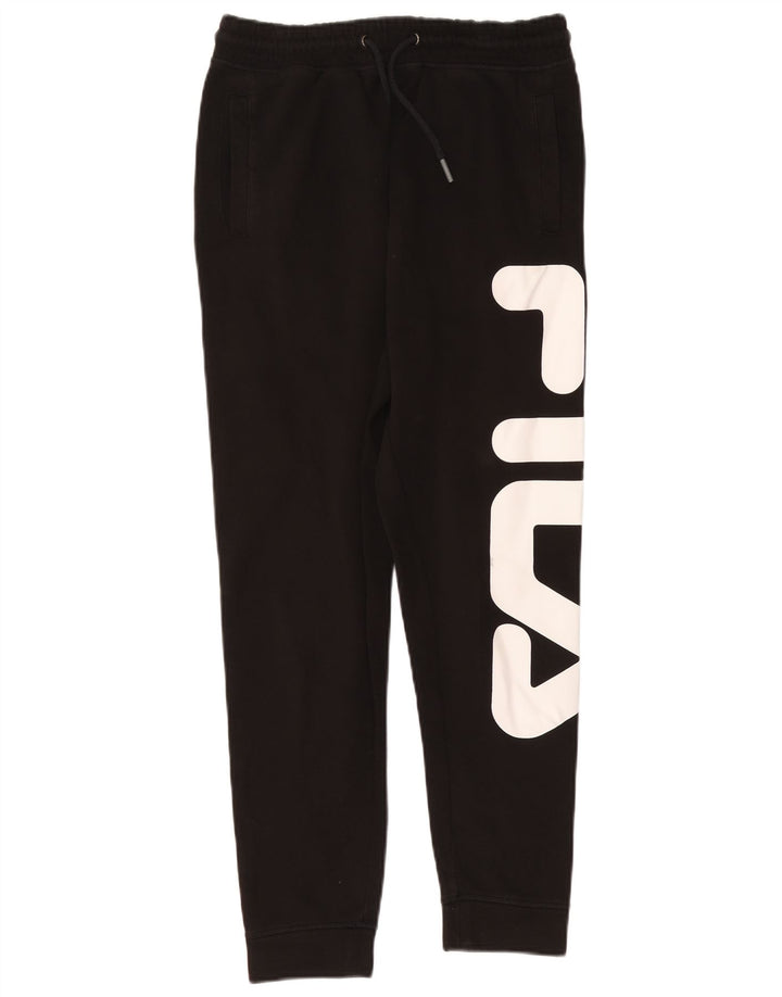 Ανδρική φόρμα FILA Graphic Παντελόνι Joggers Μεσαίο Μαύρο Βαμβακερό