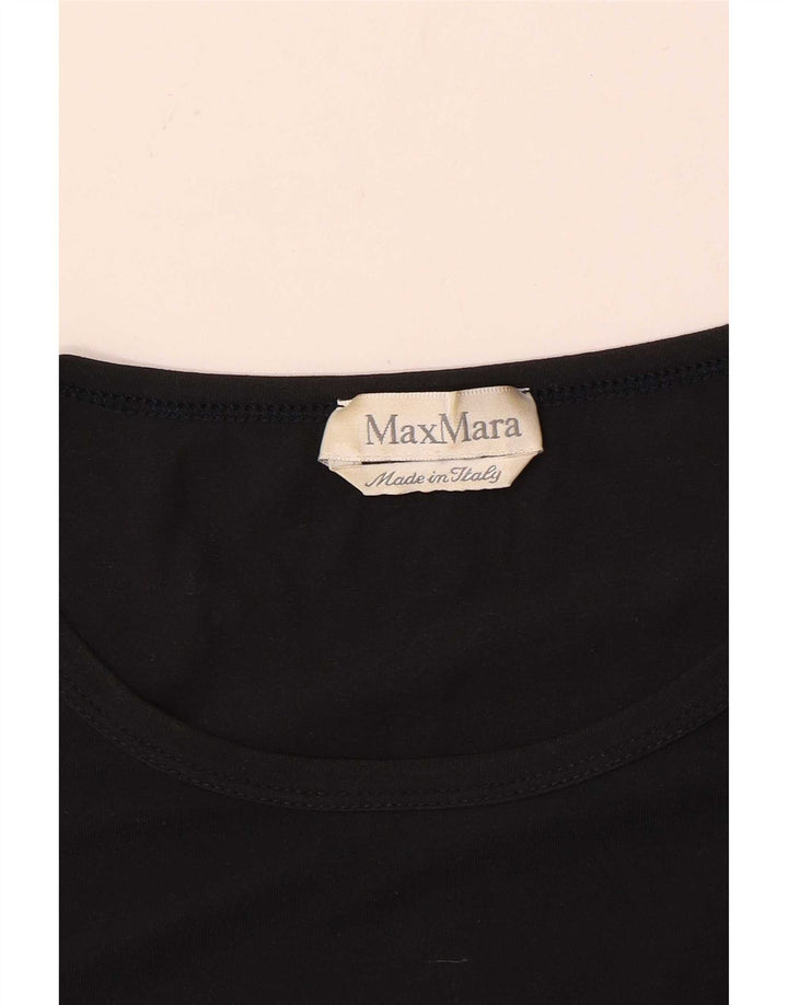 Max Mara Γυναικείο Μπλουζάκι 3/4 Μανίκι UK 8 Small Black