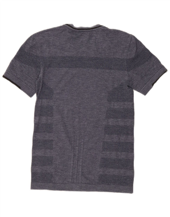 Ανδρικό T-shirt Adidas Running Top Small Navy Blue ριγέ
