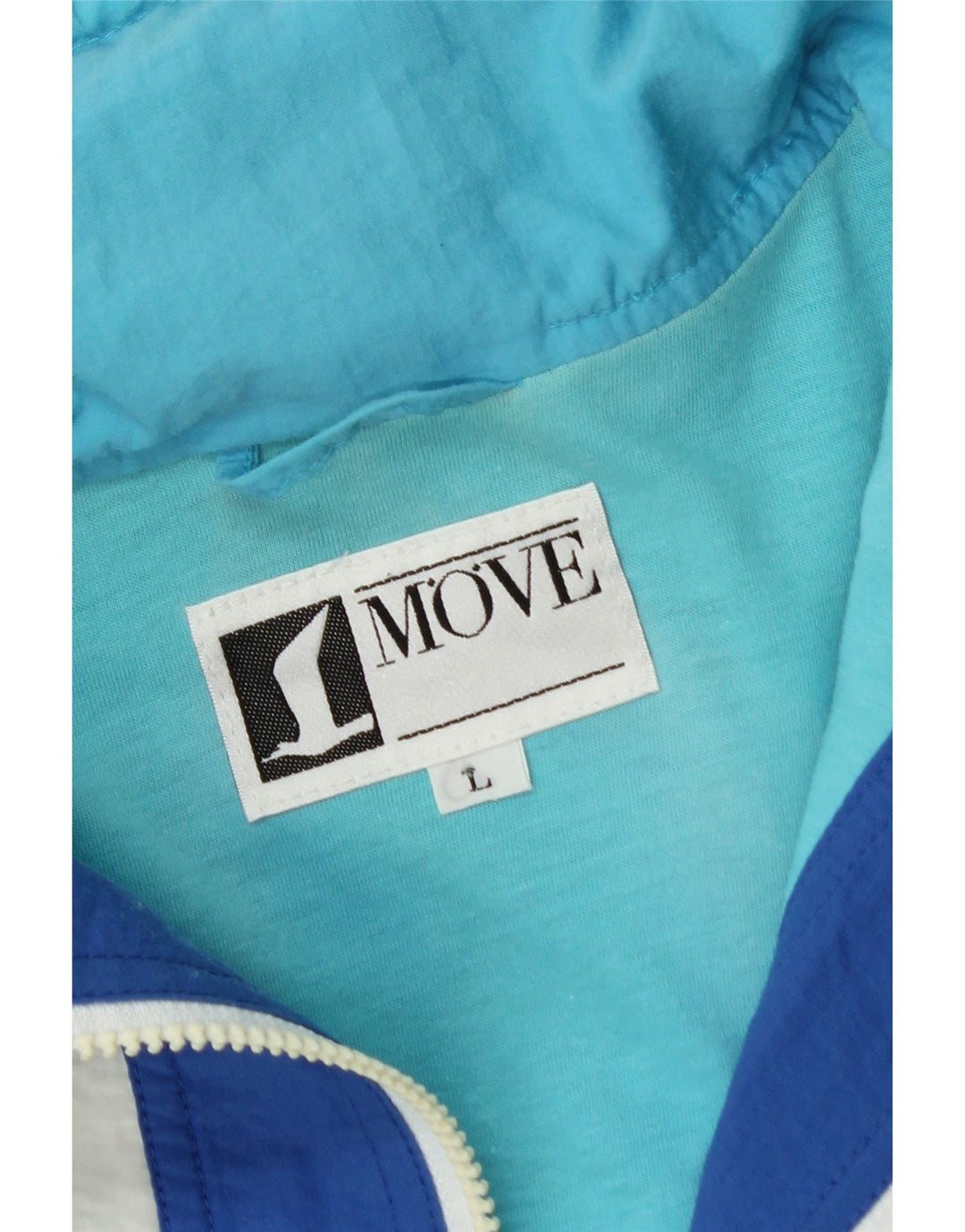 VINTAGE Womens Oversized Pullover Tracksuit Top UK 16 Large Blue