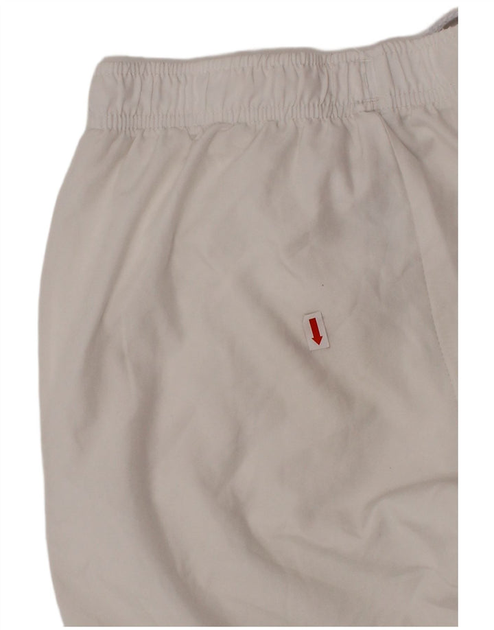 PUMA Boys Tracksuit Trousers Joggers 9-10 Years White Polyester