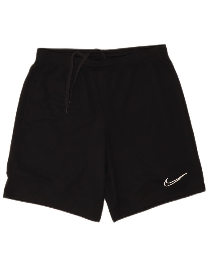 Ανδρικό αθλητικό σορτς Nike Dri Fit, μικρό μαύρο πολυεστέρα