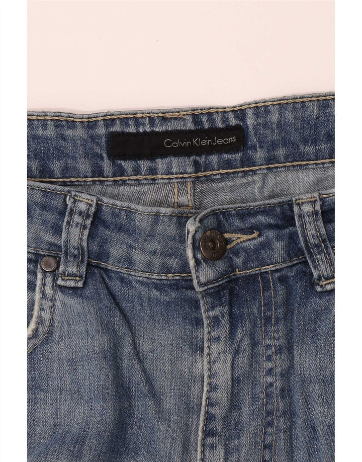 Calvin Klein Γυναικεία Distressed Slim Jeans W32 L33 Blue