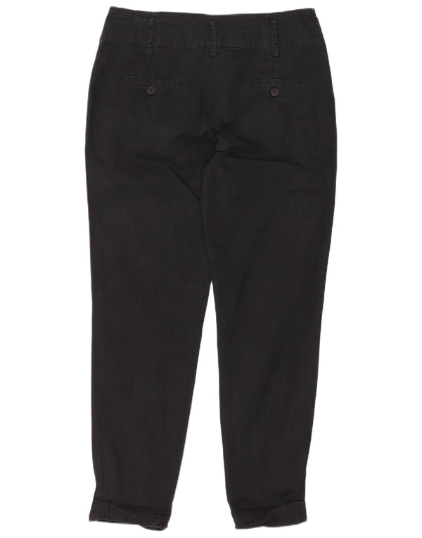 Zara Γυναικείο κωνικό παντελόνι Chino Medium W28 L27 Μαύρο βαμβακερό