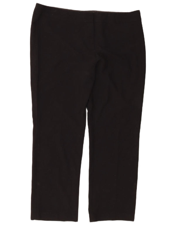 Marks & Spencer Γυναικείο ίσιο casual παντελόνι UK 20 2XL W42 L29 μαύρο