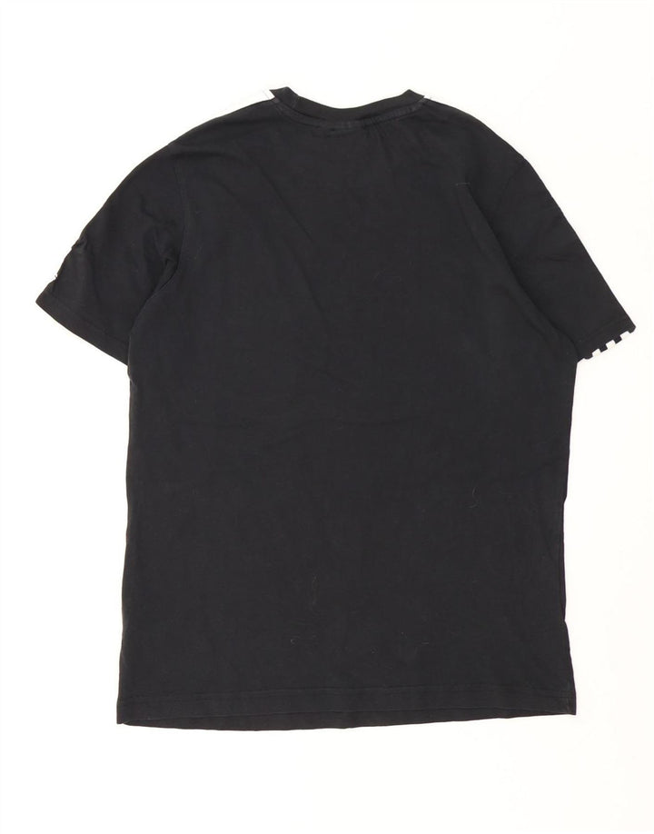 Ανδρικό γραφικό T-Shirt Adidas Top Μεσαίο μαύρο βαμβακερό